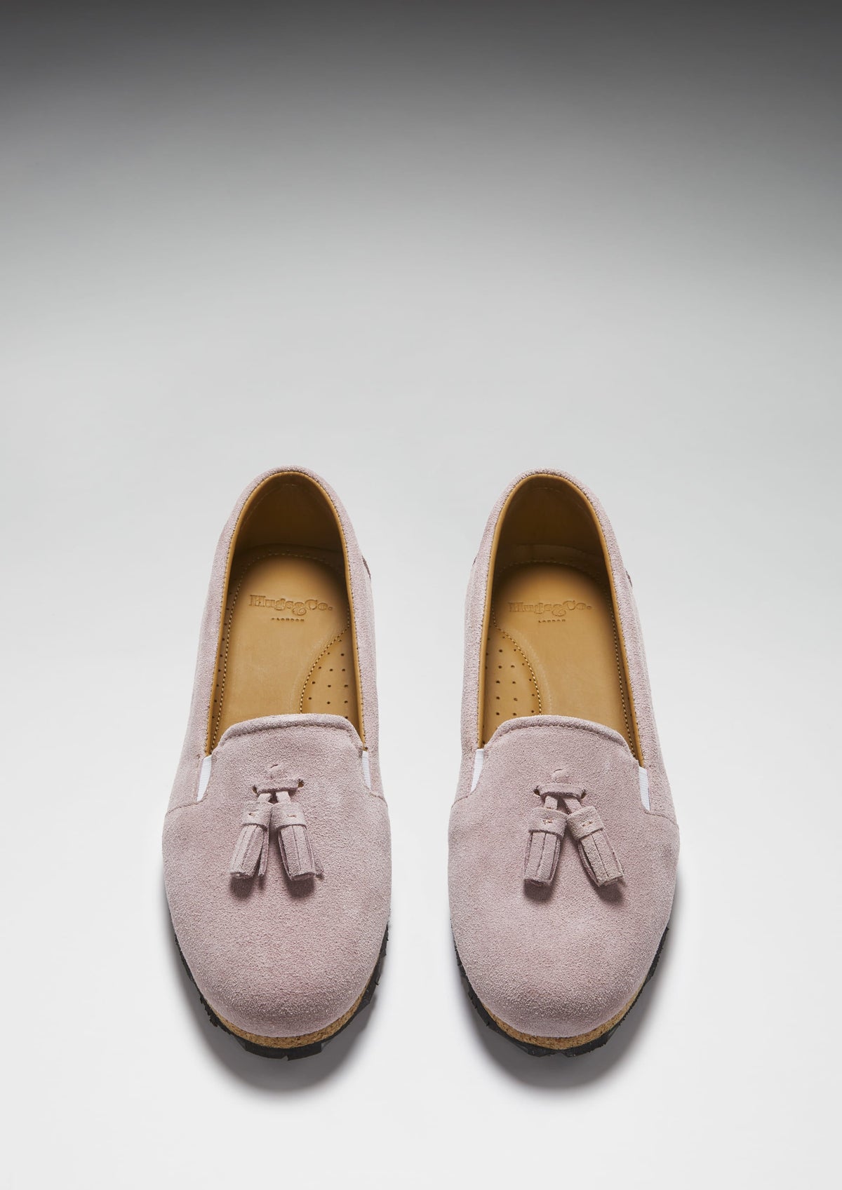 Hugs & Co. Women's Powder Pink Suede Tasselled Espadrilles