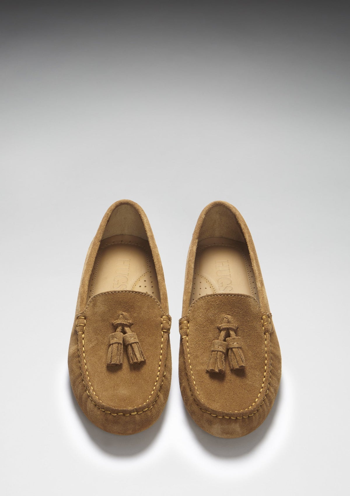 Hugs & Co. Women's Tobacco Suede Tasselled Driving Loafers