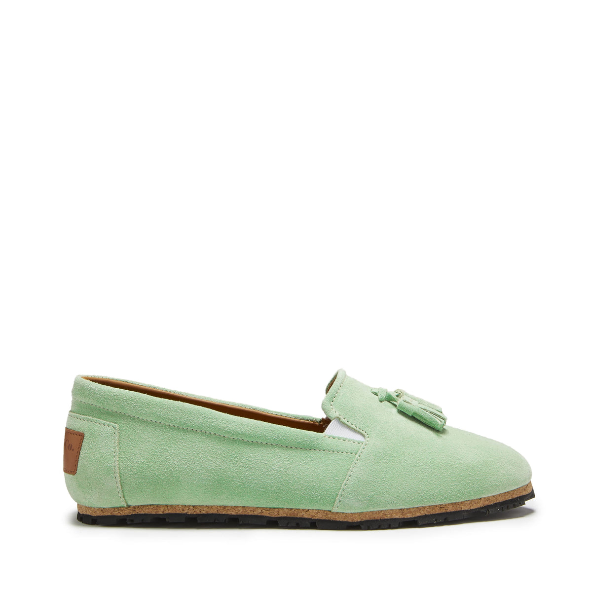 Hugs & Co. Women's Lagoon Green Suede Tasselled Espadrilles