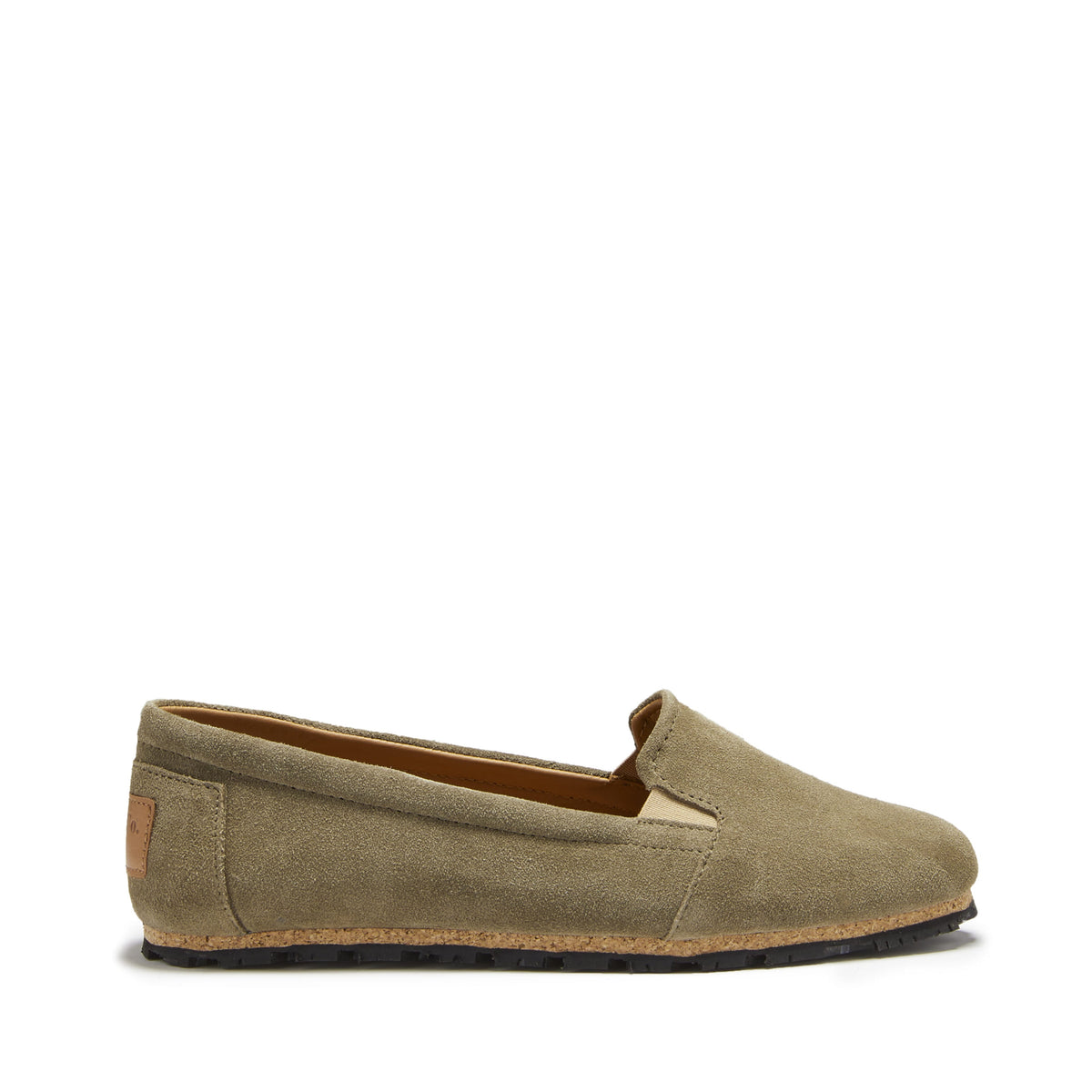 Hugs & Co. Women's Truffle Green Suede Continental Espadrilles