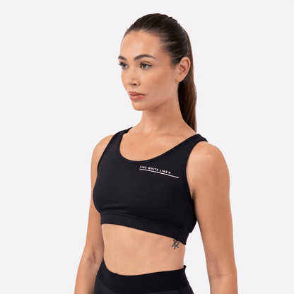 Women's Aquila Black Sport Bra - Bascora