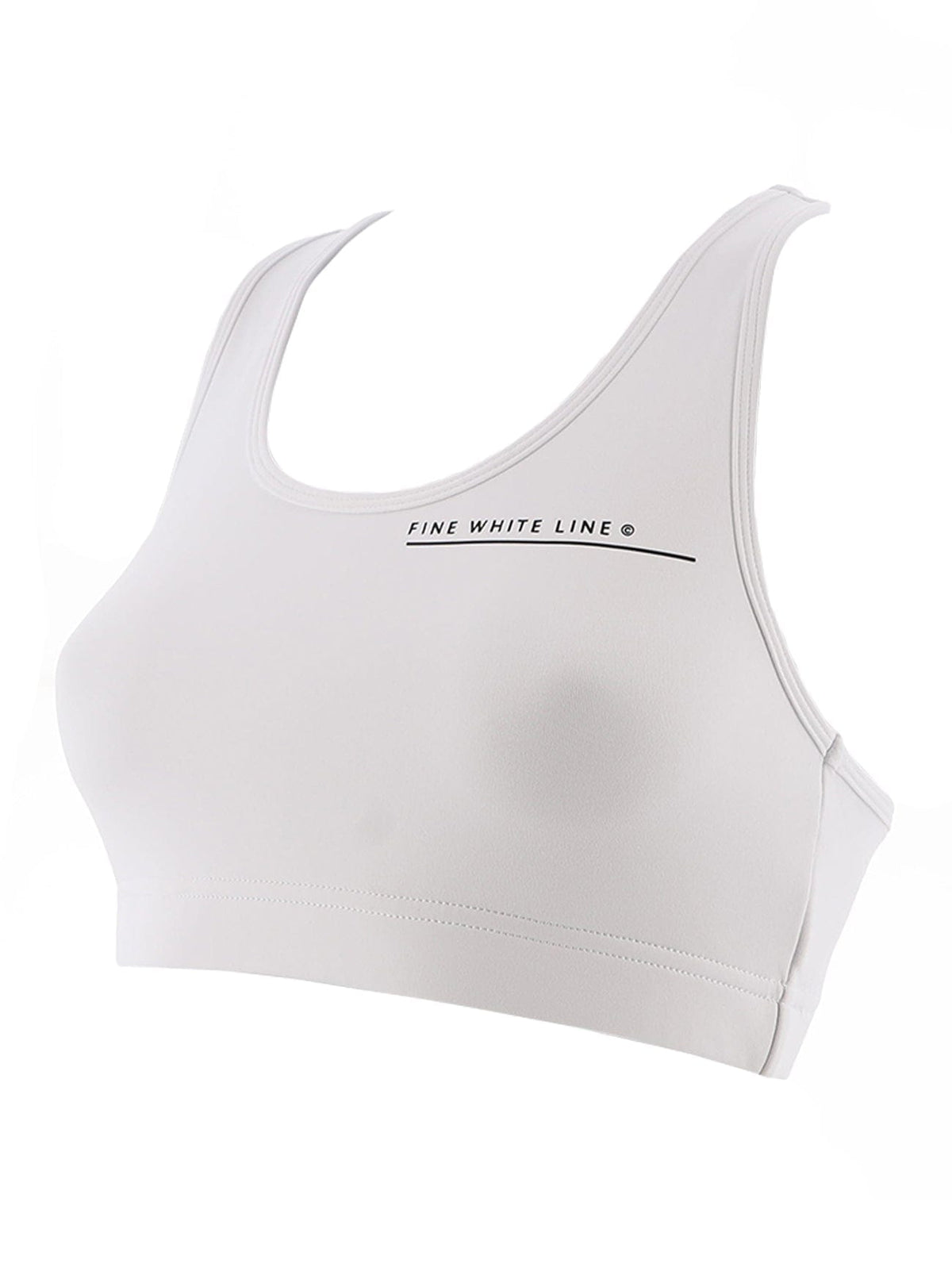 Women's Aquila White Sport Bra - Bascora