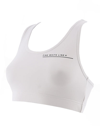 Women's Aquila White Sport Bra - Bascora