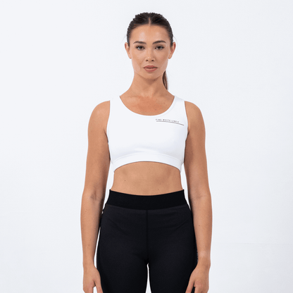 Women's Aquila White Sport Bra - Bascora