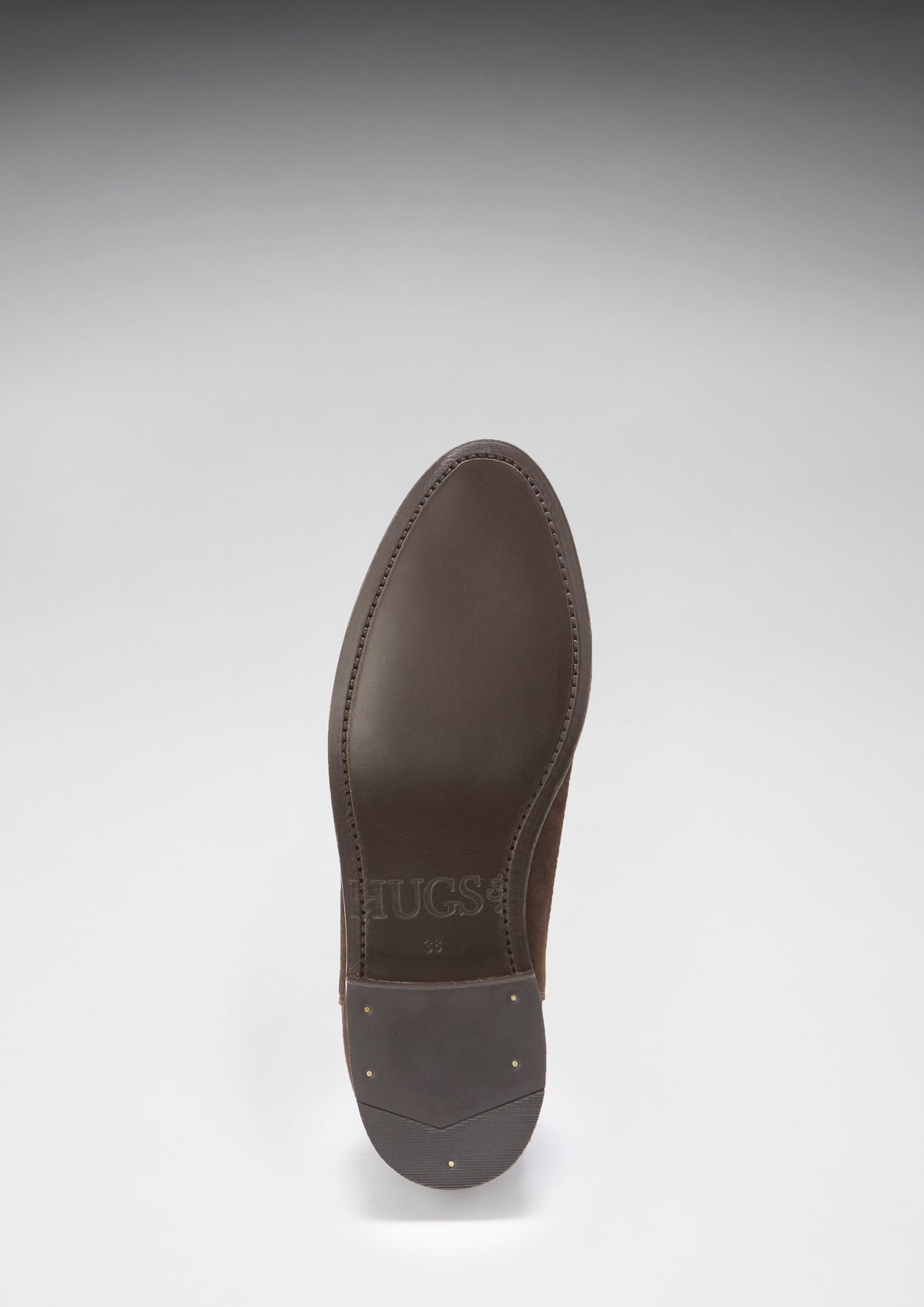 Hugs & Co. Women's Brown Suede Chelsea Boots with Goodyear Welted Leather Sole