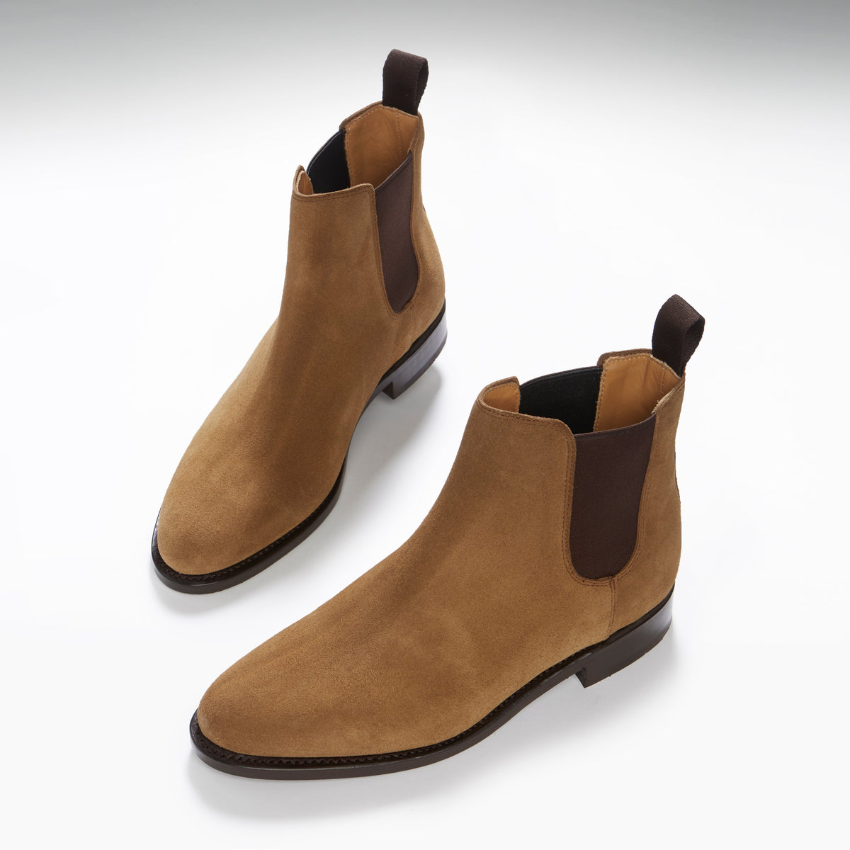 Hugs & Co. Women's Tobacco Suede Chelsea Boots