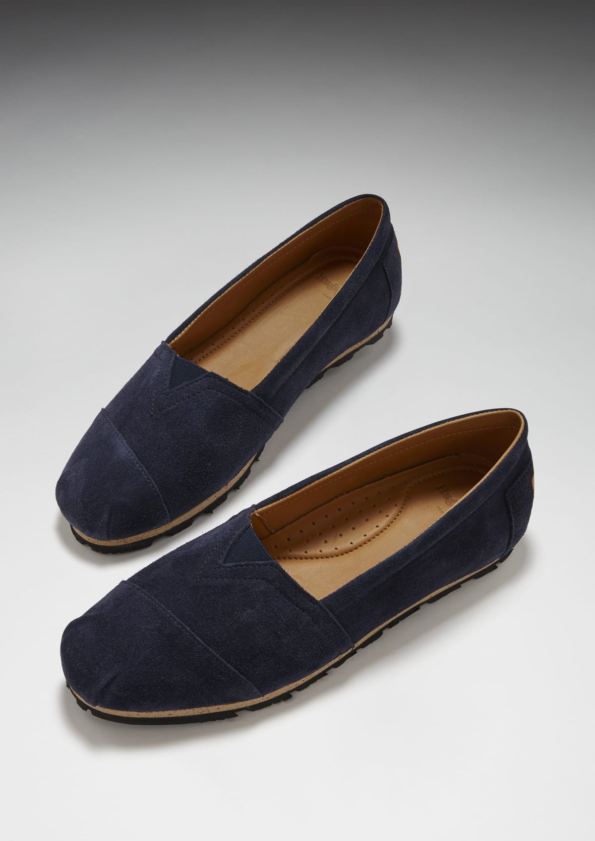Hugs & Co. Women's Navy Blue Suede Chukka Espadrilles