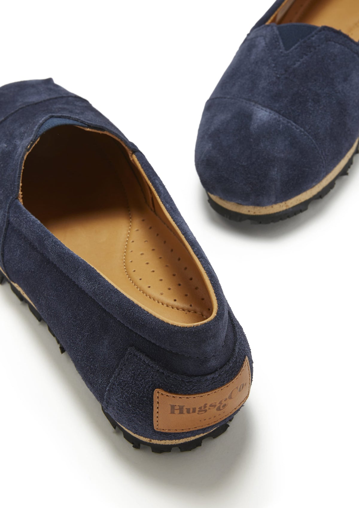 Hugs & Co. Women's Navy Blue Suede Chukka Espadrilles