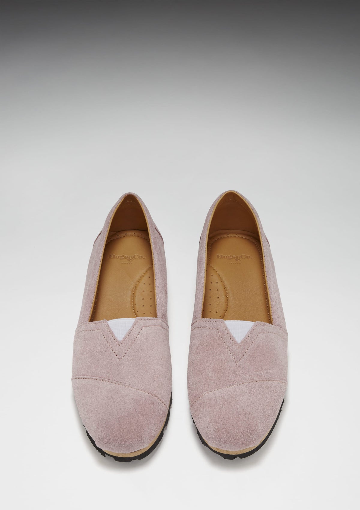 Hugs & Co. Women's Powder Pink Suede Chukka Espadrilles