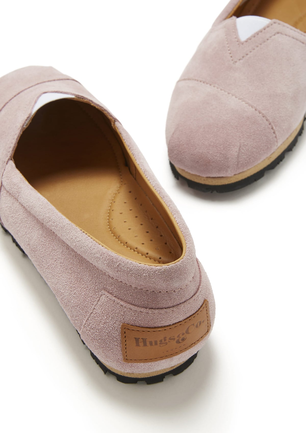 Hugs & Co. Women's Powder Pink Suede Chukka Espadrilles