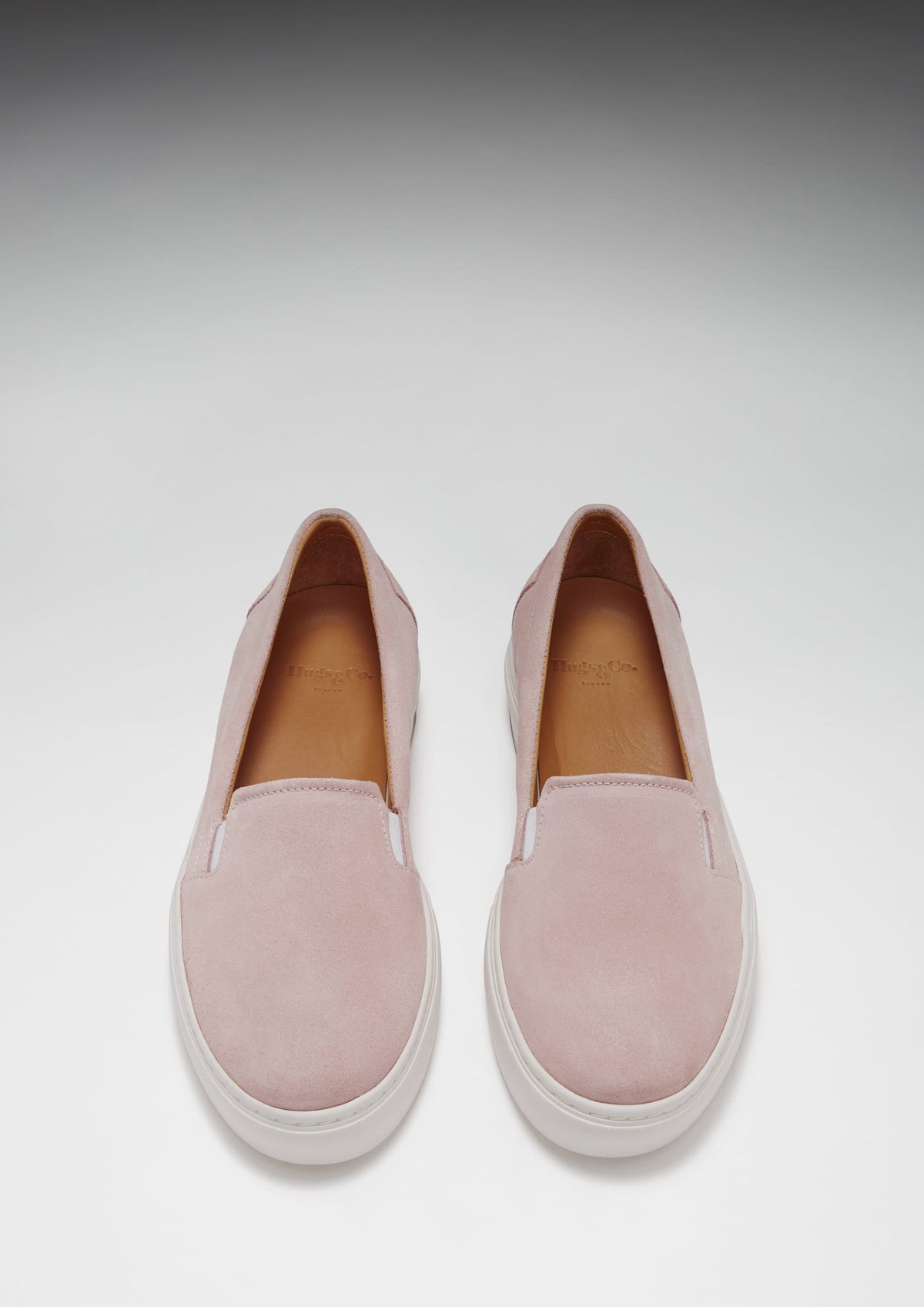 Hugs & Co. Women's Ice Pink Suede Slip-On Sneakers