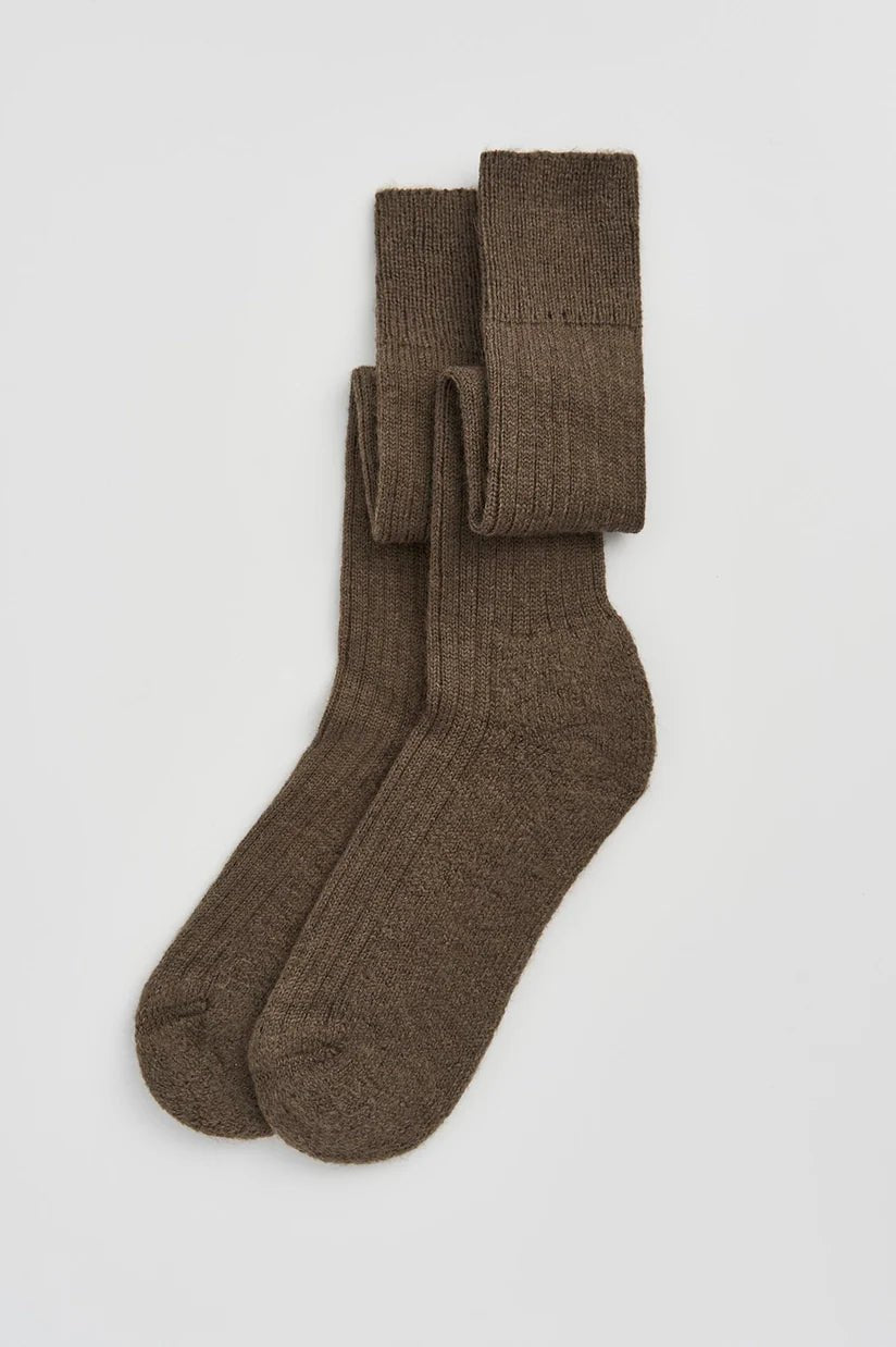 Wool Knee-High Socks - Bascora