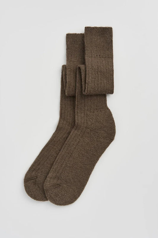 Wool Knee-High Socks - Bascora
