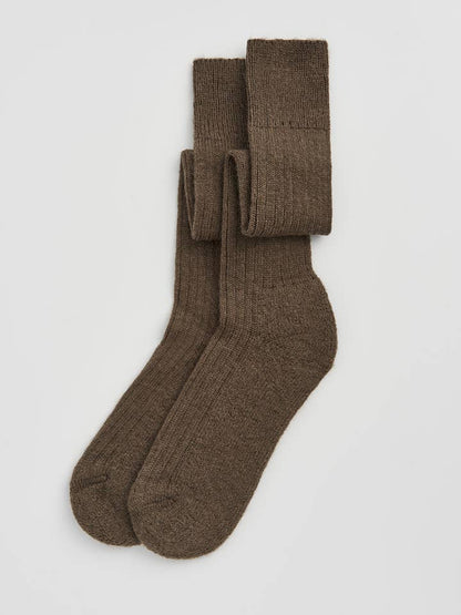 Wool Knee-High Socks - Bascora