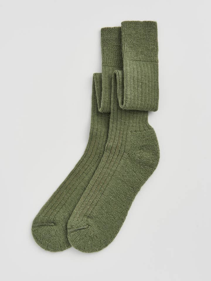 Wool Knee-High Socks - Bascora