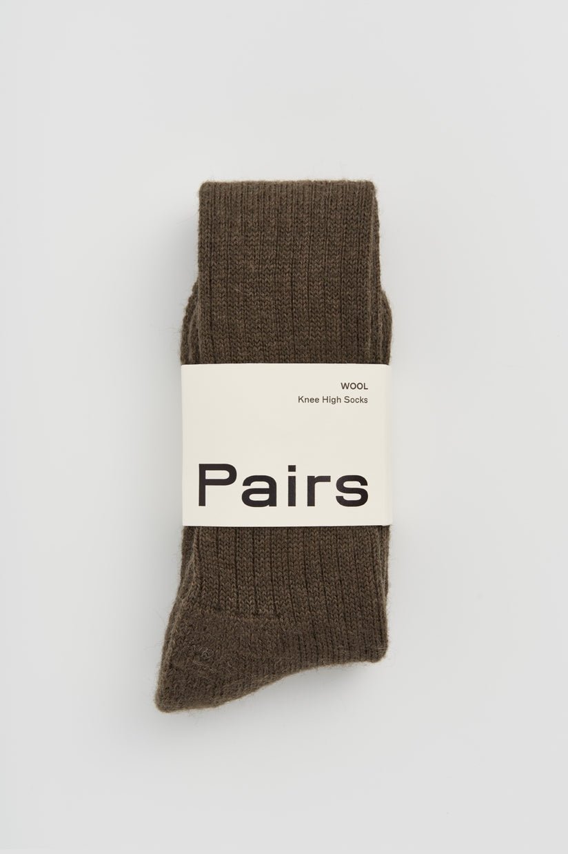 Wool Knee-High Socks - Bascora