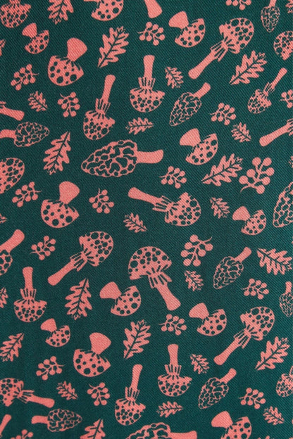 Zura Mushroom Magic Print Long Sleeve Mini Dress - Bascora
